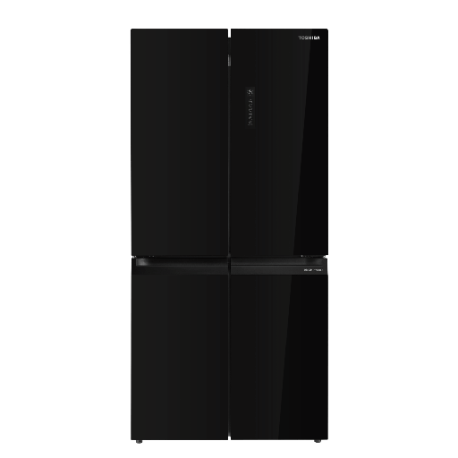 [92031040Z08302] ثلاجه توشيبا 4 باب زجاج اسود 450 لتر انفرتر GR-RF611WI-PGN(22)